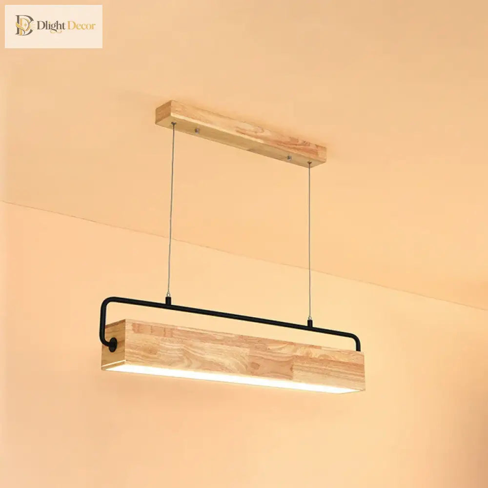 LED Nordic Wood Pendant Light | Kitchen Island Lighting