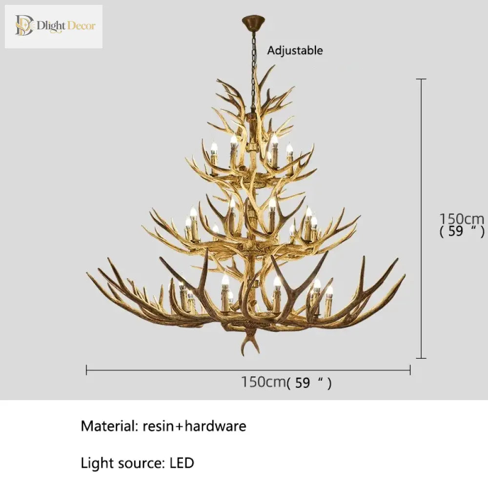 LED Retro Chandelier | Modern Dining Room Lighting