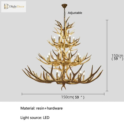 LED Retro Chandelier | Modern Dining Room Lighting