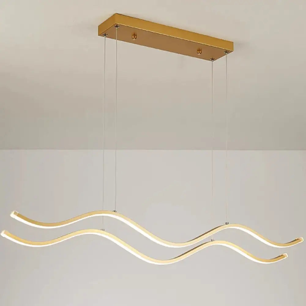 Linnea Nordic Linear Chandelier | Dining Room Lighting