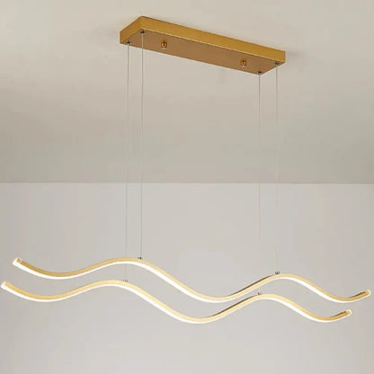 Linnea Nordic Linear Chandelier | Dining Room Lighting