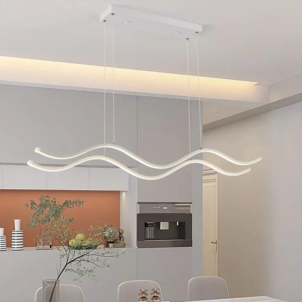 Linnea Nordic Linear Chandelier | Dining Room Lighting