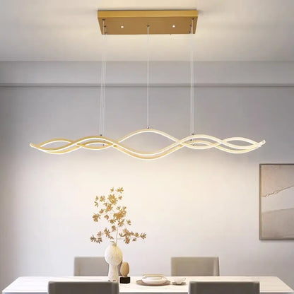 Linnea Nordic Linear Chandelier | Dining Room Lighting