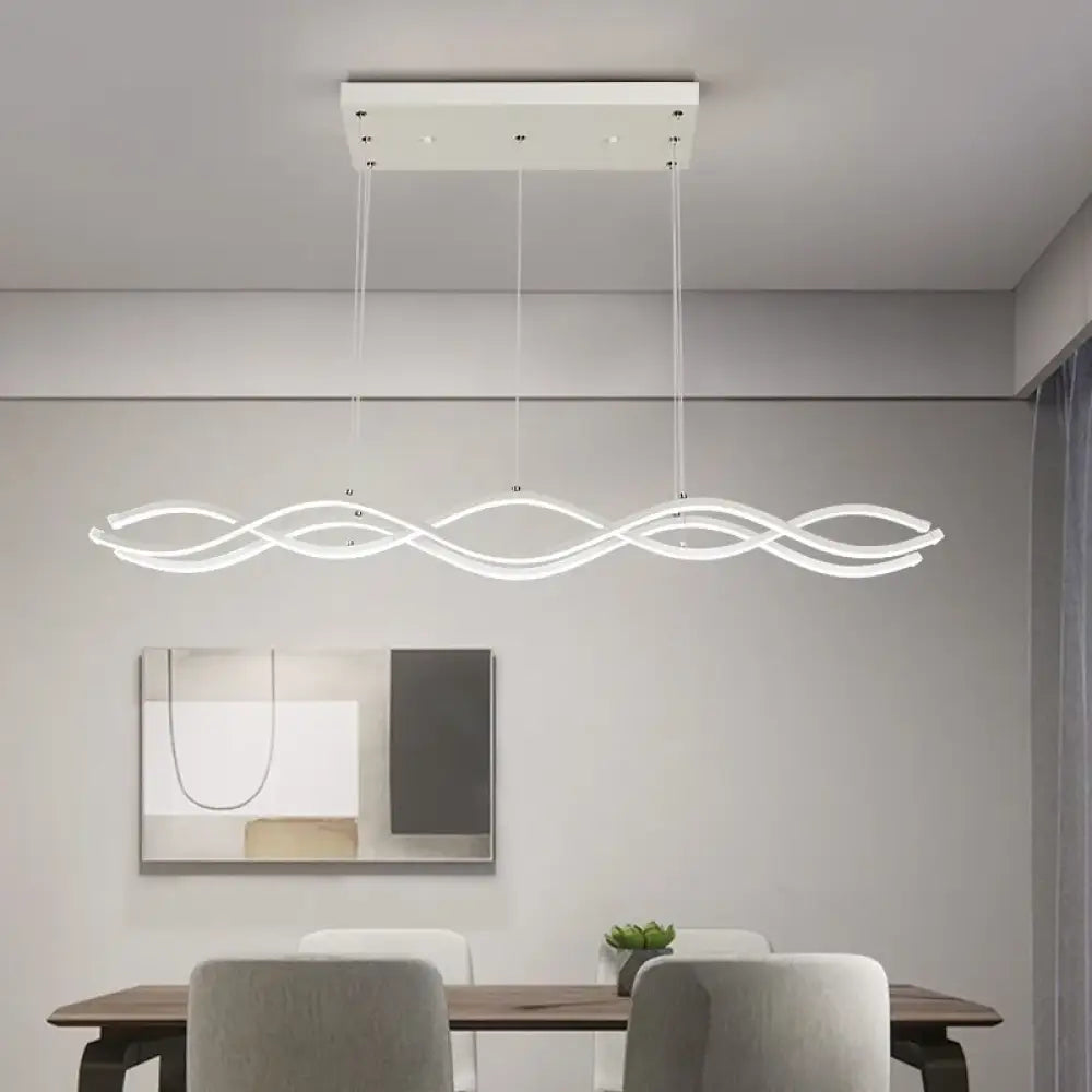 Linnea Nordic Linear Chandelier | Dining Room Lighting