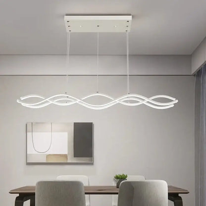 Linnea Nordic Linear Chandelier | Dining Room Lighting