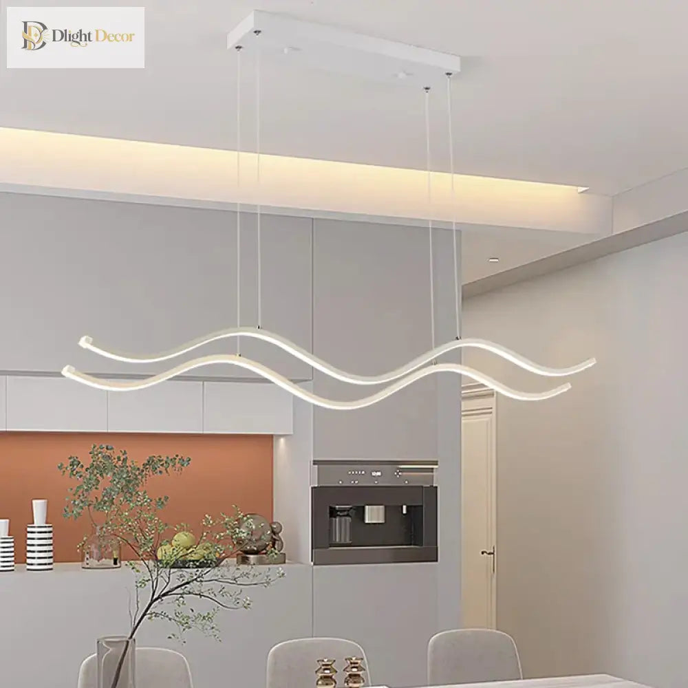 Linnea Nordic Linear Chandelier | Dining Room Lighting