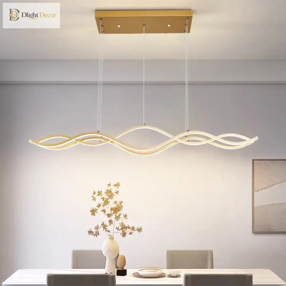 Linnea Nordic Linear Chandelier | Dining Room Lighting
