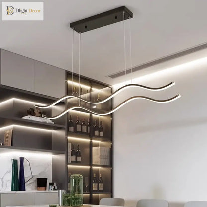 Linnea Nordic Linear Chandelier | Dining Room Lighting