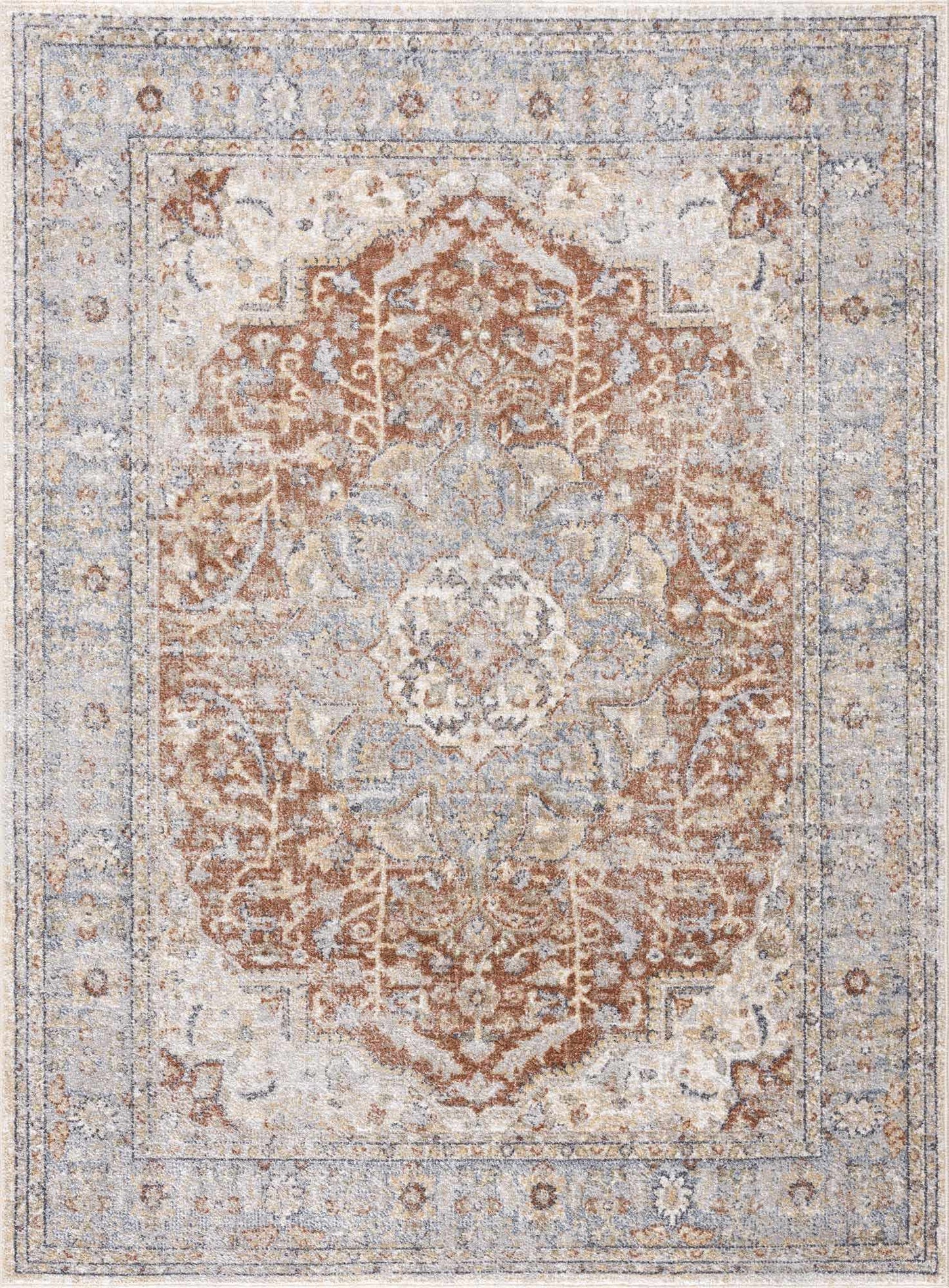 Emke Flat Pile Washable Rug