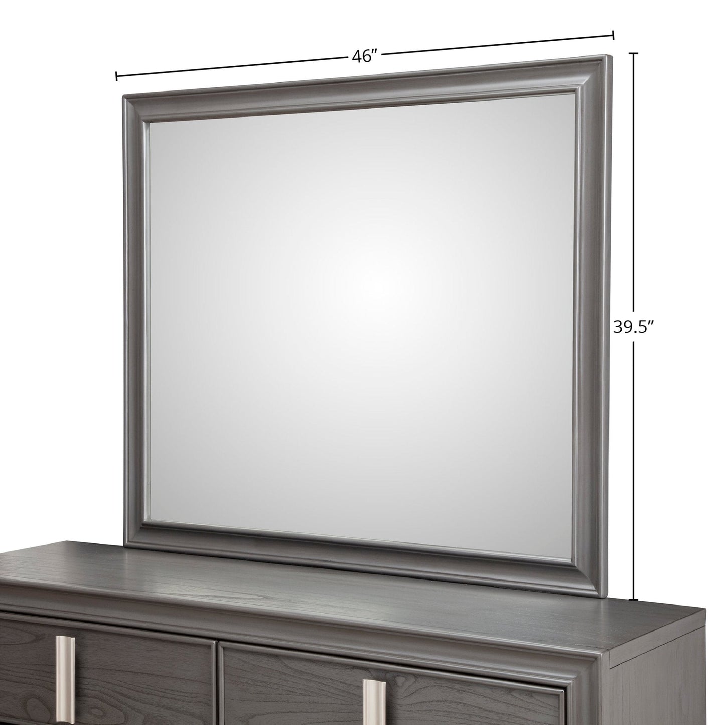 Lorraine Mirror, Dark Grey