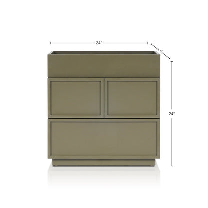 Luca Nightstand, Olive Green