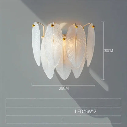 Luxurious Nordic LED Chandeliers - Gold Art Decor Feather Design - Ideal for Living Rooms, Dining Rooms, Bedrooms, and Kitchens
