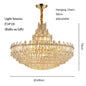 Luxury Gold LED Crystal Pendant Lights - Artistic Ceiling Decor for Maison-Inspired Living Spaces