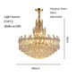 Luxury Gold LED Crystal Pendant Lights - Artistic Ceiling Decor for Maison-Inspired Living Spaces