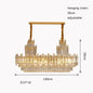 Luxury Gold LED Crystal Pendant Lights - Artistic Ceiling Decor for Maison-Inspired Living Spaces