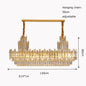 Luxury Gold LED Crystal Pendant Lights - Artistic Ceiling Decor for Maison-Inspired Living Spaces