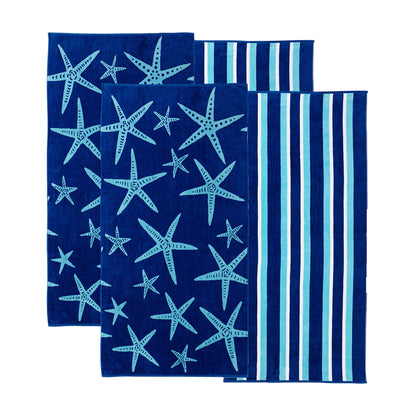 Cotton Velour Beach Towel - Maui Collection