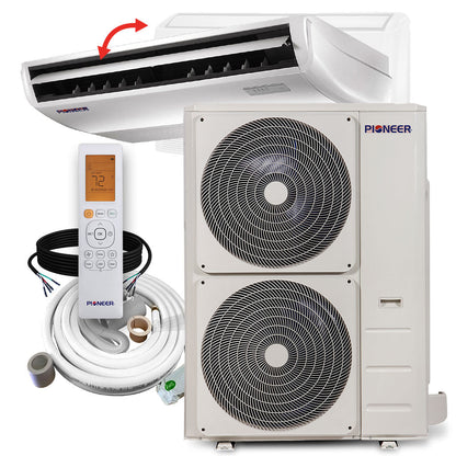Pioneer Quantum Ultra 48,000 BTU 19.8 SEER2 230V Floor/Ceiling/Low-Wall Ductless Mini-Split Air Conditioner Inverter Heat Pump