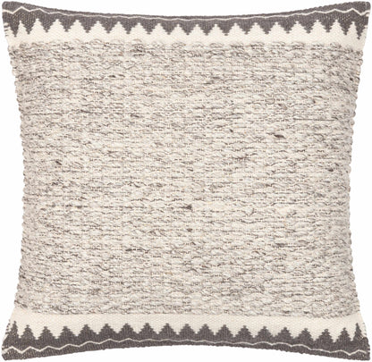 Maywood Cream Wool&Cotton Throw Pillow