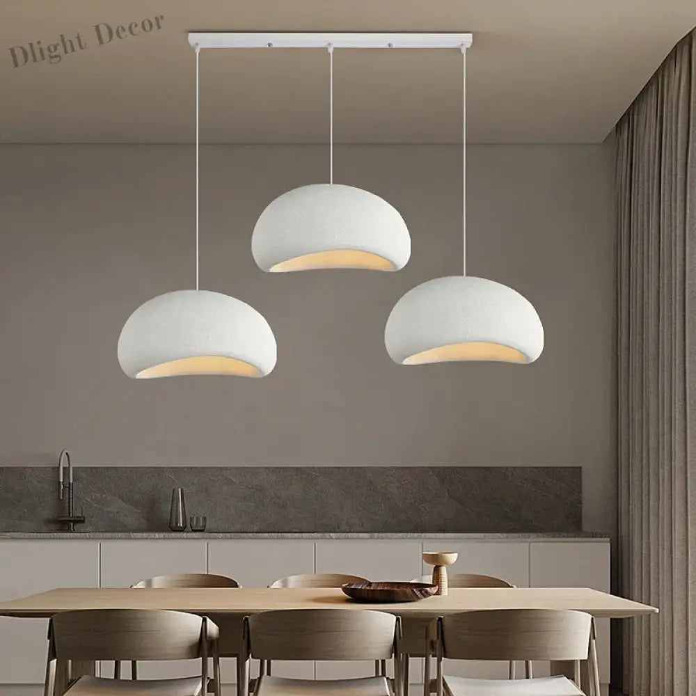 Meera - Minimalist Nordic Wabi Sabi LED Pendant Lights - Stylish Dining Room Lighting Fixture"