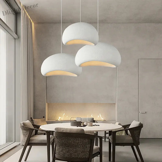 Meera - Minimalist Nordic Wabi Sabi LED Pendant Lights - Stylish Dining Room Lighting Fixture"