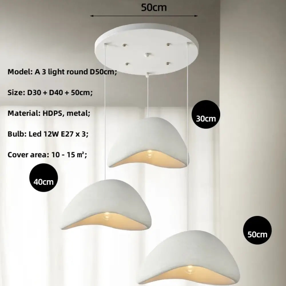 Meera - Minimalist Nordic Wabi Sabi LED Pendant Lights - Stylish Dining Room Lighting Fixture"