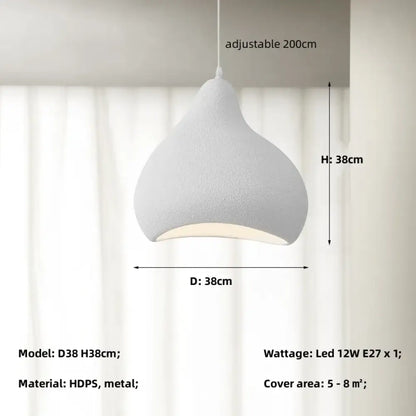 Minimalism Wabi Sabi E27 LED Pendant Lights - Perfect for Dining Rooms, Bars, and Nordic Bar Decor