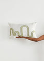Olive & Gray Mirage Lumbar Throw Pillow