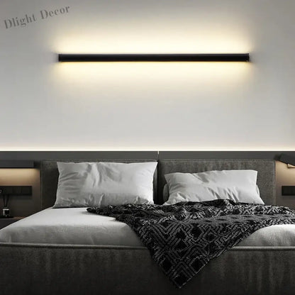 Modern Black LED Wall Lamp - Perfect for Dining Room, Living Room Decoration, LED Long Strip Wall Lights, Staircase Corner Wall Lamp