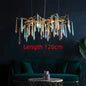 Modern Crystal Chandeliers - Luxury Living and Dining Room Lighting with Bar Design, Featuring Branch Pendant Lights and Crystal Water Drop Accents