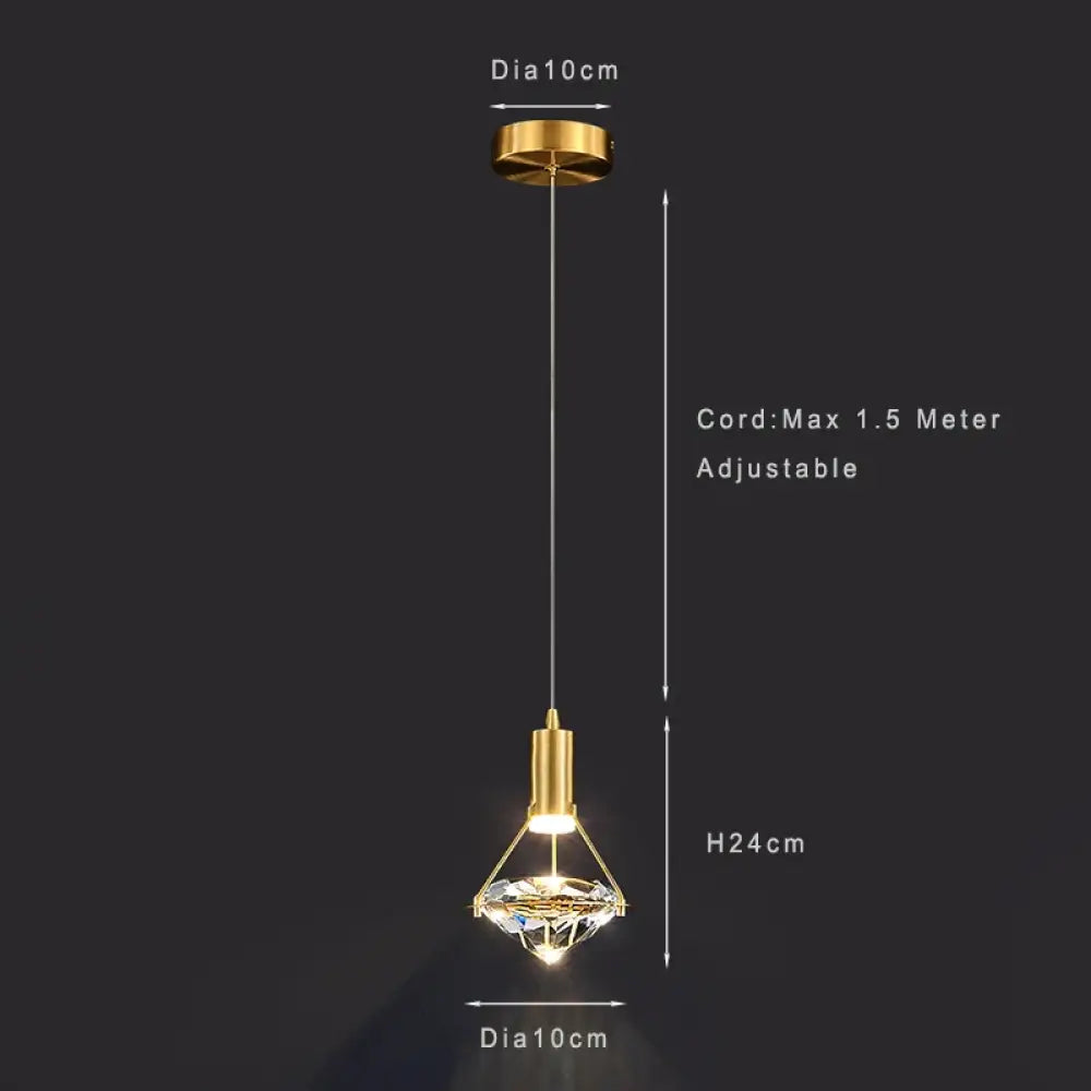 Modern Crystal LED Pendant Lights - Elegant Hanging Chandeliers for Living Rooms, Dining Areas, Kitchens, Restaurants, Bars, and Home Decor