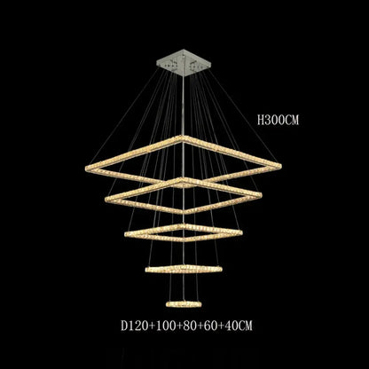 Modern Crystal Pendant Light - LED Chandeliers for Living and Dining Rooms