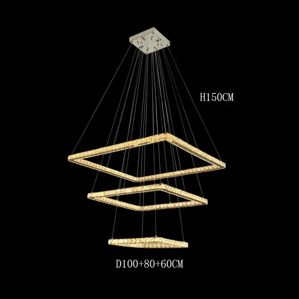 Modern Crystal Pendant Light - LED Chandeliers for Living and Dining Rooms