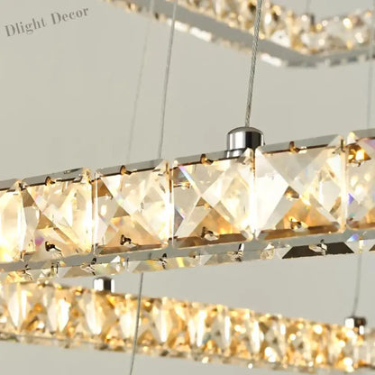 Modern Crystal Pendant Light - LED Chandeliers for Living and Dining Rooms