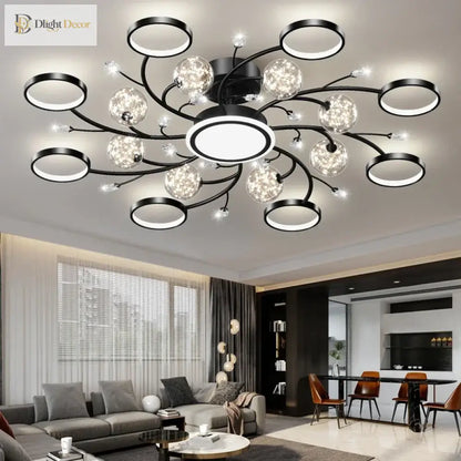 Modern Gold Flush Mount Light | Modern Bedroom Lighting