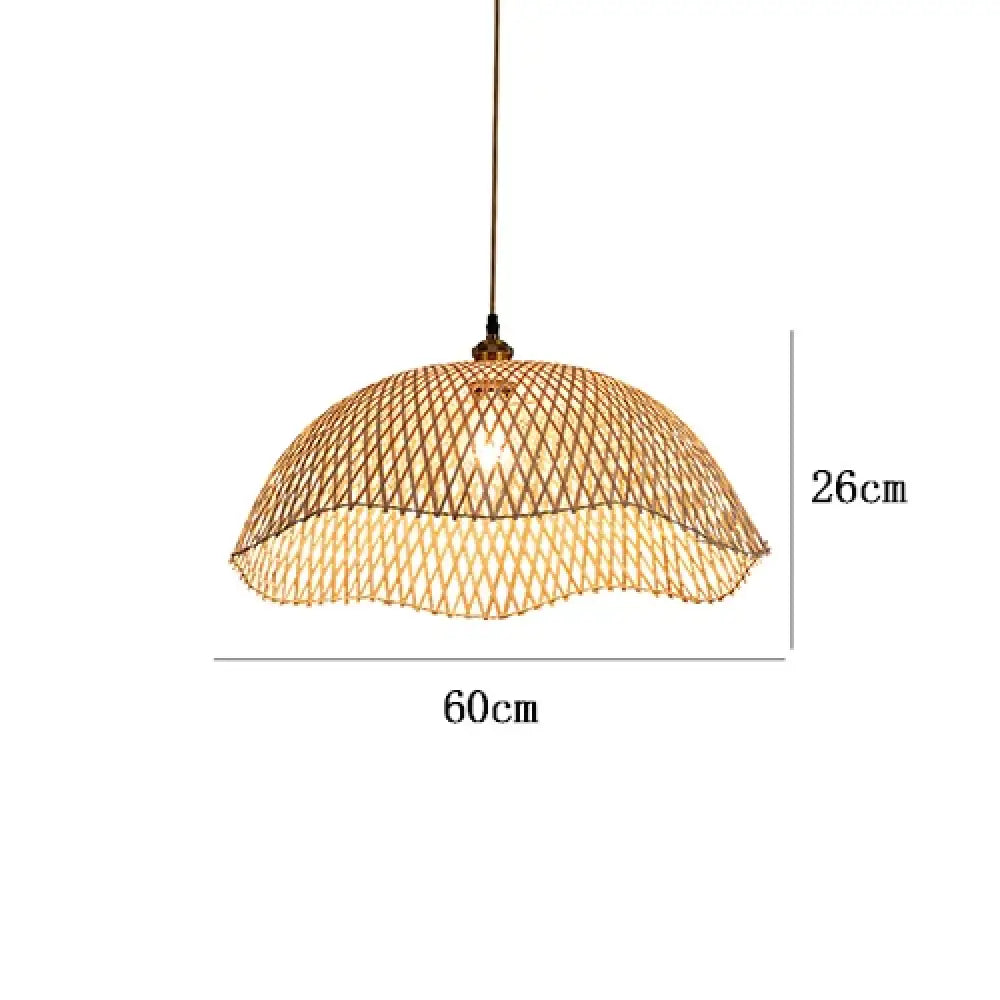 Modern Hand-Woven Bamboo Pendant Lights - Artistic Rattan Wicker Chandeliers for Dining Rooms and Bedroom Lighting