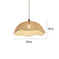 Modern Hand-Woven Bamboo Pendant Lights - Artistic Rattan Wicker Chandeliers for Dining Rooms and Bedroom Lighting