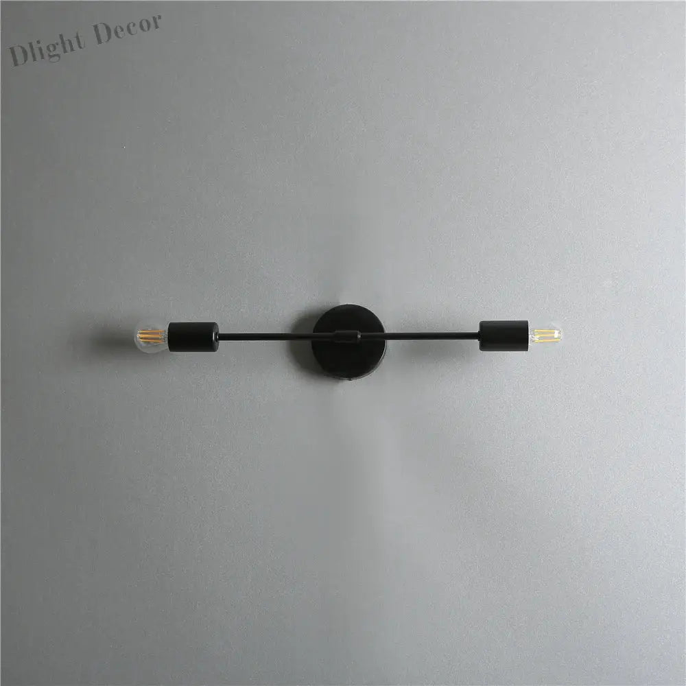 Modern Iron Double Head Wall Lamps - Stylish LED Wall Lights for Aisle, Living Room, and More