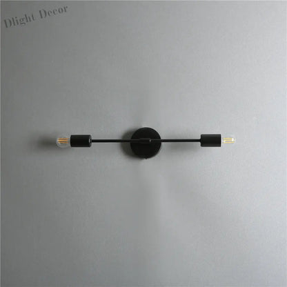 Modern Iron Double Head Wall Lamps - Stylish LED Wall Lights for Aisle, Living Room, and More