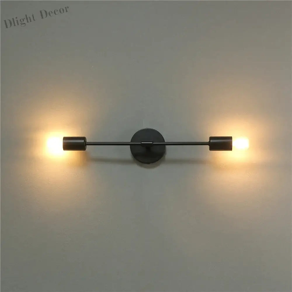Modern Iron Double Head Wall Lamps - Stylish LED Wall Lights for Aisle, Living Room, and More