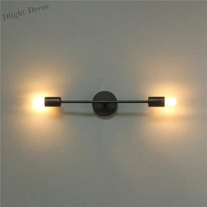 Modern Iron Double Head Wall Lamps - Stylish LED Wall Lights for Aisle, Living Room, and More