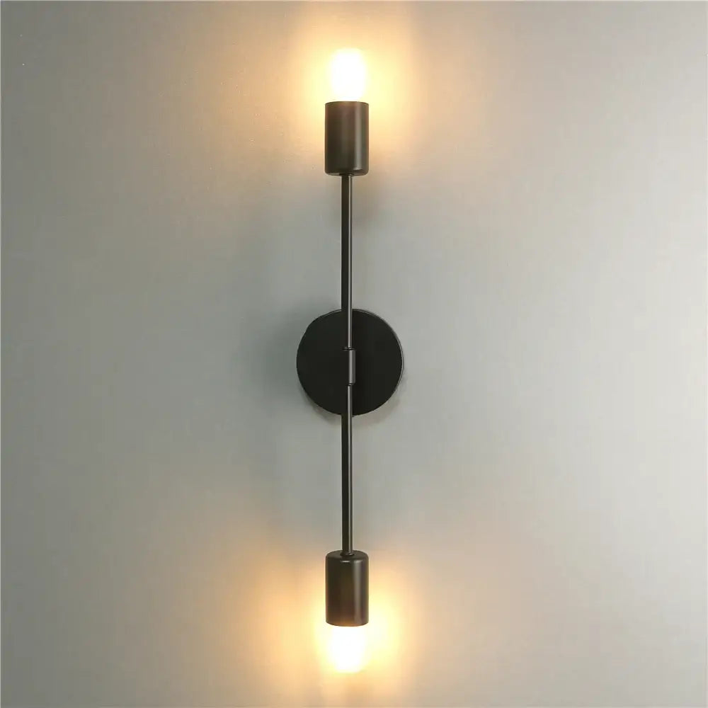 Modern Iron Double Head Wall Lamps - Stylish LED Wall Lights for Aisle, Living Room, and More
