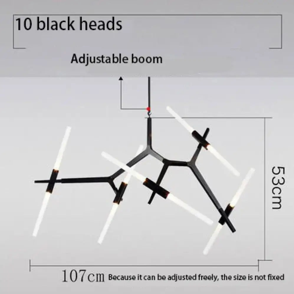 Modern LED Chandeliers - Gold and Black Ceiling Hanging Lighting - Perfect for Dining, Kitchen, Living Room, Bedroom Indoor Decor - Suspension Pendant Lamp