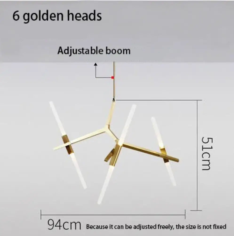 Modern LED Chandeliers - Gold and Black Ceiling Hanging Lighting - Perfect for Dining, Kitchen, Living Room, Bedroom Indoor Decor - Suspension Pendant Lamp