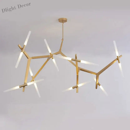 Modern LED Chandeliers - Gold and Black Ceiling Hanging Lighting - Perfect for Dining, Kitchen, Living Room, Bedroom Indoor Decor - Suspension Pendant Lamp