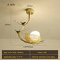 Modern LED Gold Bird's Nest Chandeliers - Illuminate Your Living, Dining, and Kitchen Spaces with Unique Elegance