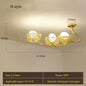 Modern LED Gold Bird's Nest Chandeliers - Illuminate Your Living, Dining, and Kitchen Spaces with Unique Elegance