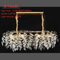Modern LED Leaf Crystal Ceiling Chandeliers - Elegance for Living, Dining, and Bedrooms