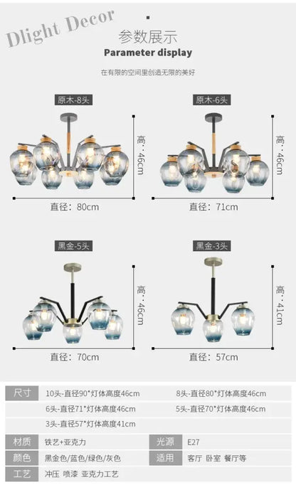 Modern LED Magic Beans Ceiling Chandeliers - Molecular Elegance for Living and Dining Spaces