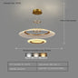 Modern LED Screw Ceiling Chandeliers - Luxury Ring Pendant Lights for High-End Living and Dining Rooms